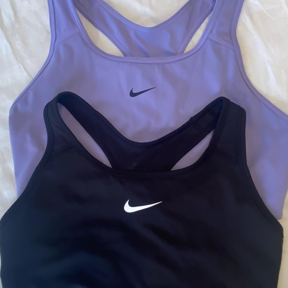 Two Nike Dri-Fit non-padded sports bras, Size XL